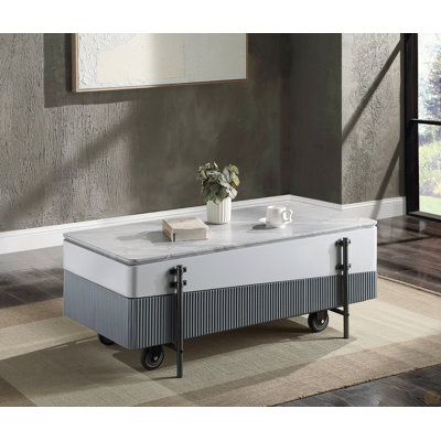 Table basse avec plateau relevable