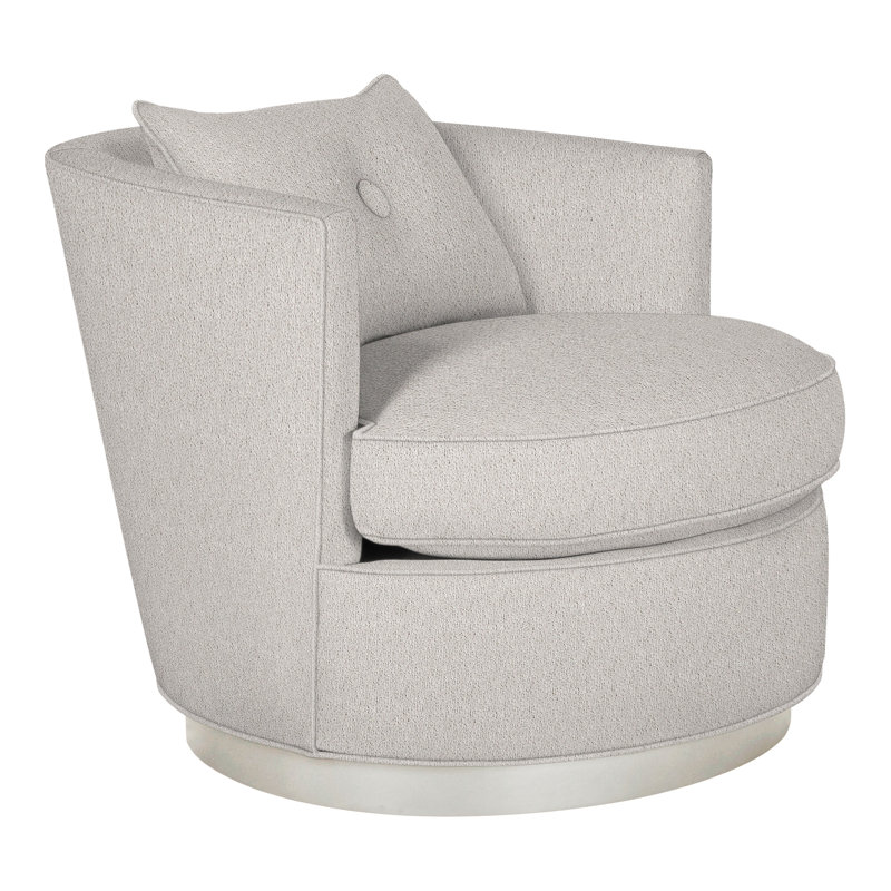 Michael Weiss 34" Bernadette Swivel Chair, Navada Granite, Wrenn