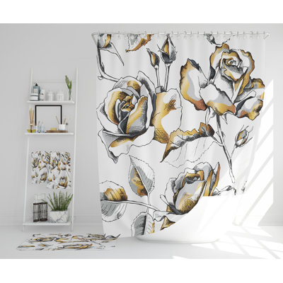 Nereen Polyester Shower Curtain Set