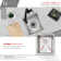Versa STYLISH 15 inch Workstation Single Bowl Undermount 16G Kitchen Sink with Built in Accessories