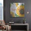  «Sunflower» par Jean Plout, art mural en métal, 36 po x 36 po-948001660