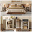Wood End Table with Storage Shelves, 24" Tall Nightstand for Bedroom