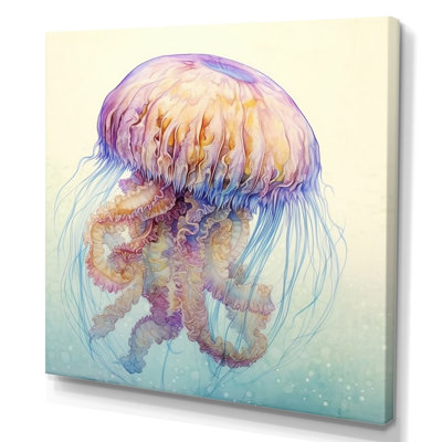 «Underwater Enchantment Jellyfish» sur impression sur toile