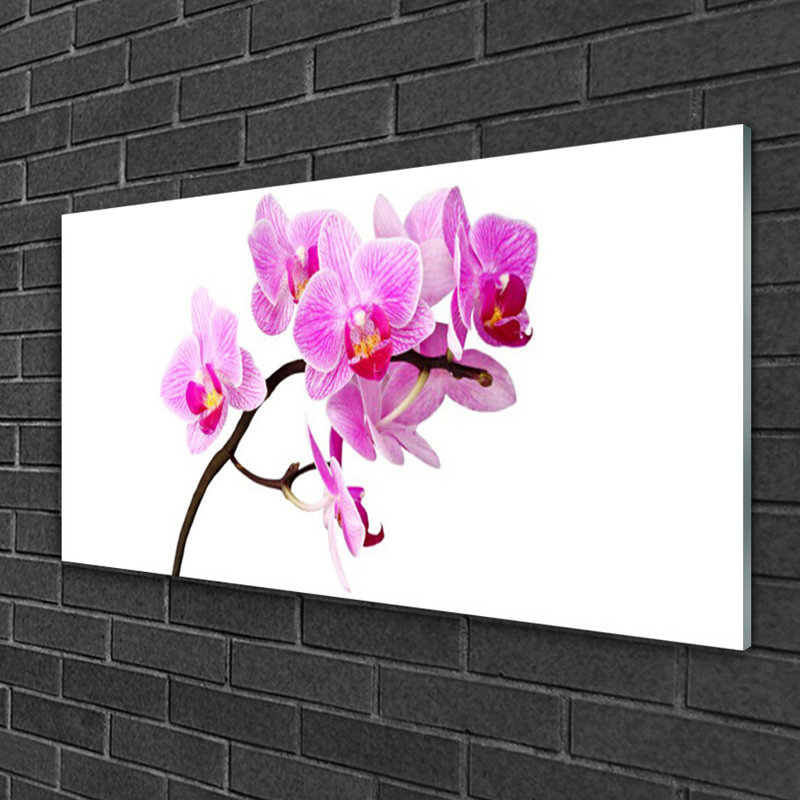 Flowers Floral - Unframed Photograph on Glass