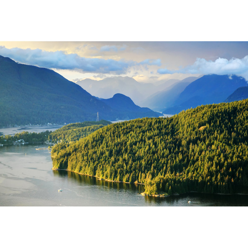 Galey Belcarra Park And Burrard Inlet by Jamesvancouver - Wrapped Canvas Print, 30cm H x 46cm W x 3.8cm D