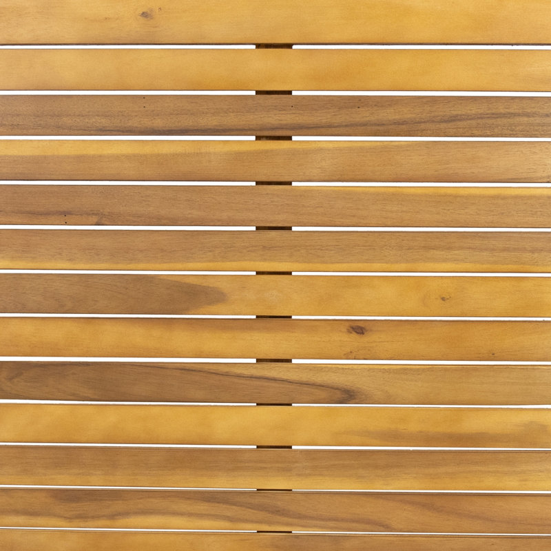 Ensemble repas 7 pièces d'extérieur en bois d'acacia, H 29,25 po x l 71 po x P 35,5 po