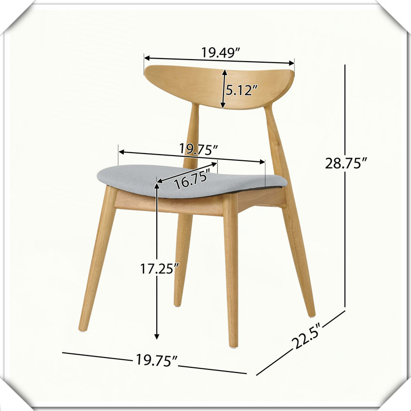 Ensemble de salle à manger 5 pièces ergonomique, Gris clair