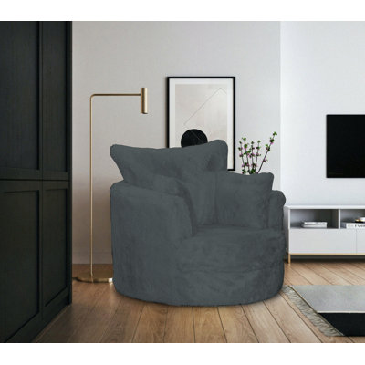 Upholstered Swivel Armchair