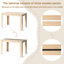 Ensemble de table à manger et de chaises 5 pièces, table de salle à manger en bois avec 4 chaises en plastique (chêne et noir)-131507384