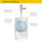 High Efficiency 0.5 Gallons GPF Ceramic Wall Top Spud Urinal
