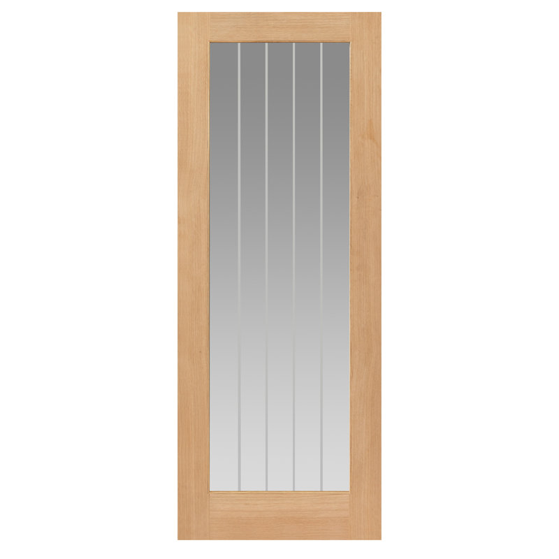 Montello Oak Internal Door Unfinished, 204cm H x 62.6cm W x 4cm D
