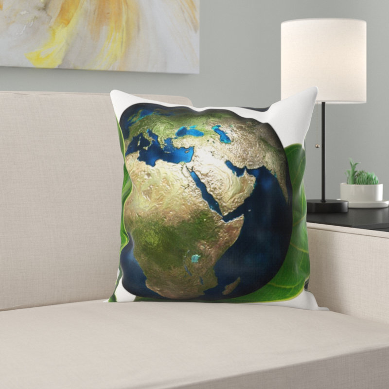 Coussin décoratif terre
