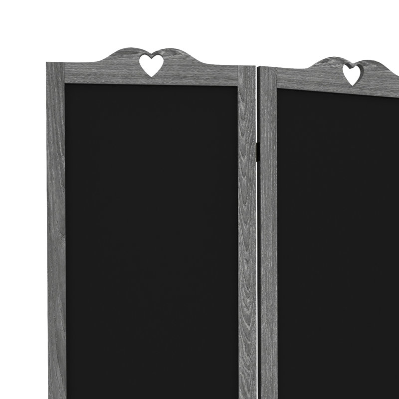 4 paravents en bois de couleur grise pour l'intimité du bureau de 5,5 pieds de hauteur