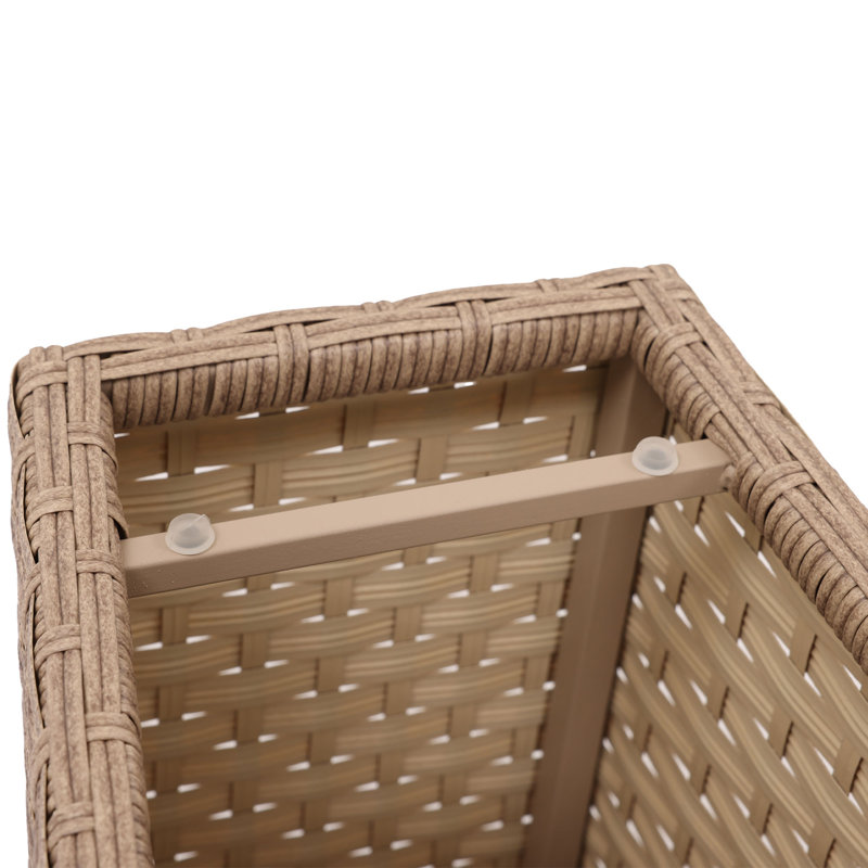 Ensemble de 2 tables d'appoint pour l'extérieur, Beige