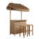 Brighi Phuket Bar Set with Wicker Outer Material