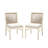 Kd Dining Chair Mp2 (2 Chairs) - Stylish Wood With Water- Fabric For All Purposes And Areas (2) Modern Chairs Water-Repellent Cushions Settings-1145711772