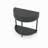 Modern 31.5" Fluted Semi-Circle Narrow Console Table-124237638