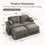 Upholstered 72.8 " Chenille Sofa