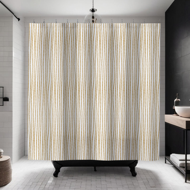 Coco Shower Curtain, Mustard