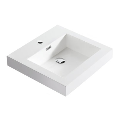 Dowell 18" Drop-In Bathroom Sink with Overflow