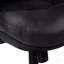 Chaise de bureau, hauteur réglable, pivotante, ergonomique, accoudoirs, bureau d'ordinateur, bureau, aspect cuir noir, métal noir, contemporain, moderne-130146035