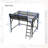 82" Queen Size Metal Loft Bed with 54" Under-Bed Clearance, High Loft Frame with Integrated Shelves and Angled Ladder-631852363