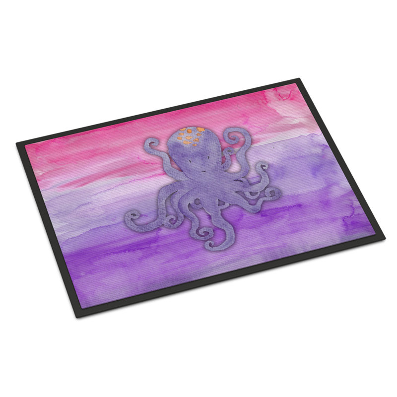Tapis d’extérieur anti-dérapant octopus Wesley, H 0,25 po x l 27 po x P 18 po