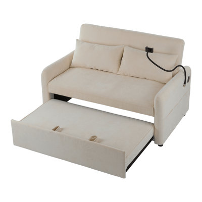 Aniyla 2 Seater Chenille Sofa Bed