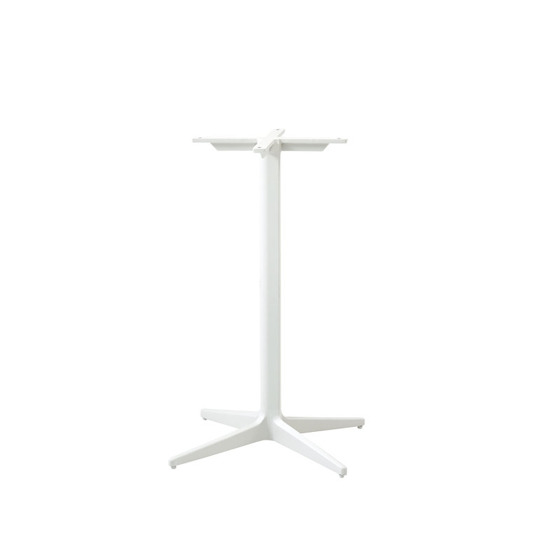 Drop Outdoor Round Coffee Table, White/Ceramic Light Gray, 23.6", Lava Gray