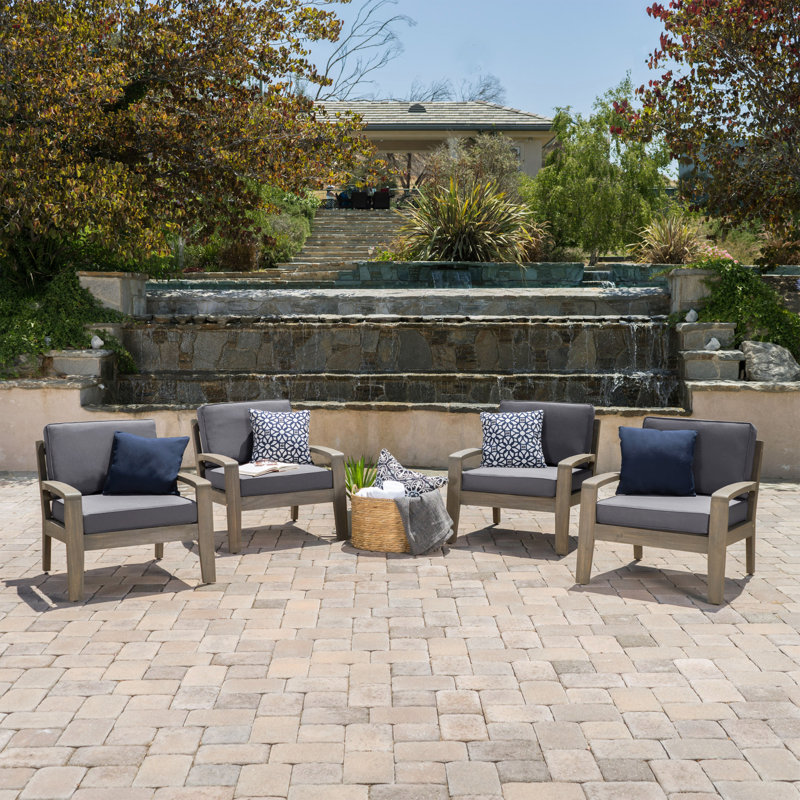 Chaise de patio avec coussins Berkley