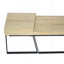 Table rectangulaire en bois avec cadre en métal_Table basse