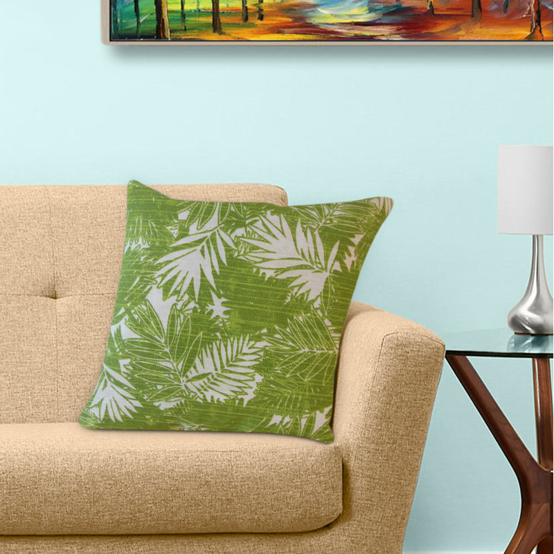  Coussin graphique, 12 po x 18 po, Vert clair, Coussin lombaire