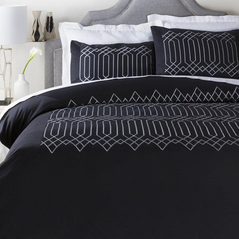 Plaza Traditional Cotton Duvet Cover, Twin