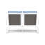 Outdoor Summit Rocker Bench with Cushions-2075200803-2075200806-2075200979