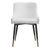 Set Of 2 Modern Faux Leather And Metal Side Chair-1885159305