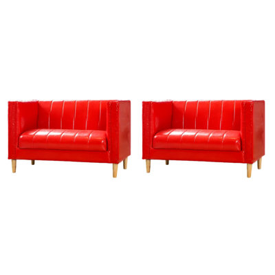 Bar Restaurant Bistro Cafe Modern Red Bench Upholstered Bench