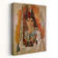 Spanish Lady Portrait Abstract Traditional Wall Art Print by Mathieu - Wrapped Canvas Print-1225548705