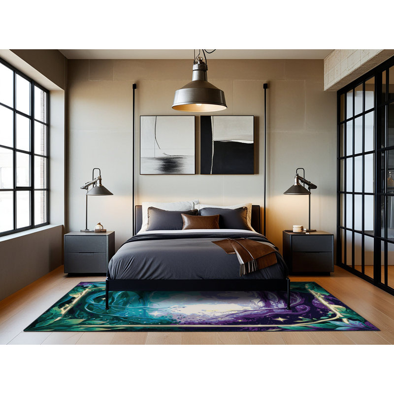 Twilight Branches Rug, Rectangle 2' x 3'