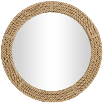 Inglenook Wicker / Rattan Circle Wall Mirror