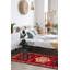 Tapis de couloir rouge unique en laine 4 pi 7 po x 12 pi 10 po Zanden