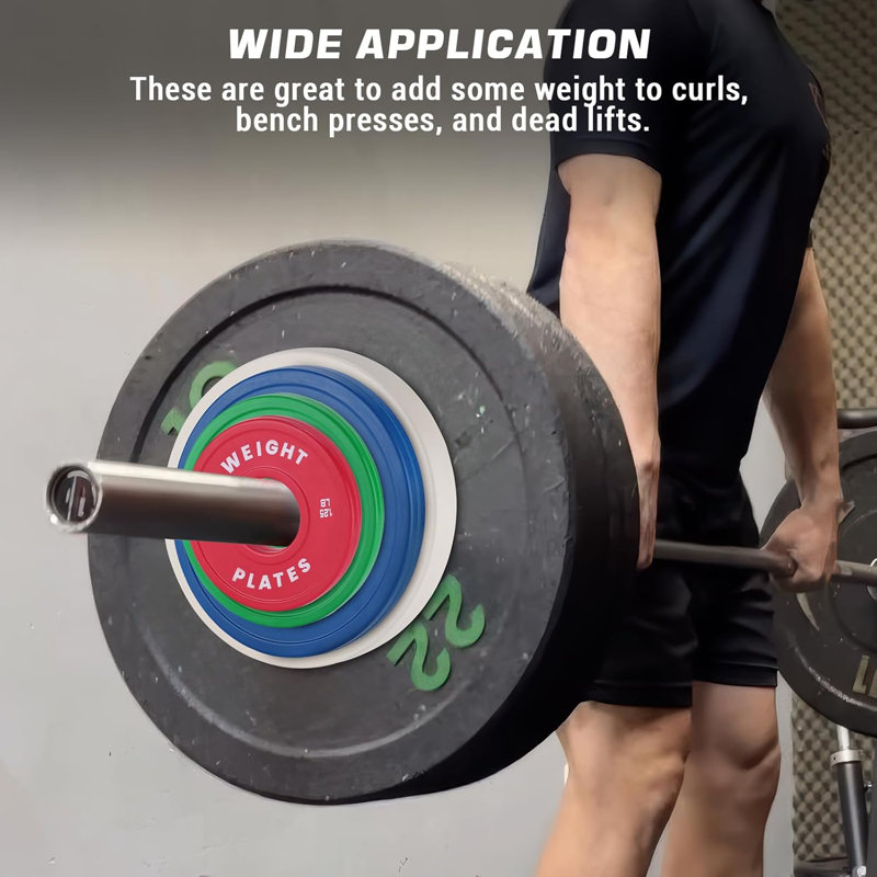 2PCS Olympic Fractional Plates, Rubber Change Plates for Strength Training, Home Gym