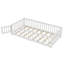 Lit simple blanc avec clôture de sécurité et porte-1674542070-1674542057