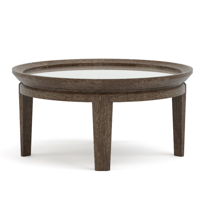 Maidstone Glass Coffee Table, 14" H x 28" L x 28" W, Pier