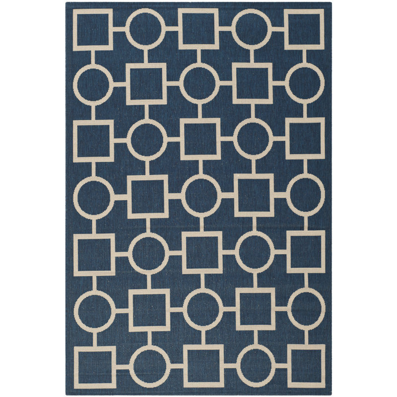 Wickham Geometric Hand Woven Indoor / Outdoor Area Rug, Rectangle 160 x 231cm