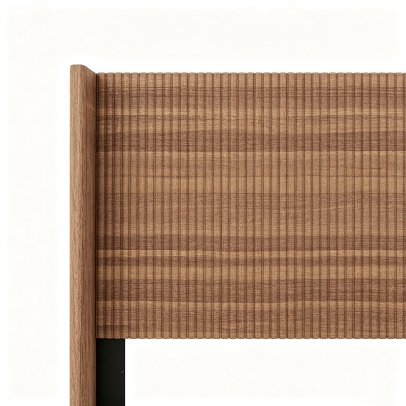 Structure de lit plateforme à lattes en bois grand format avec rangement relevable, conception silencieuse et élégante pour une efficacité maximale de l'espace