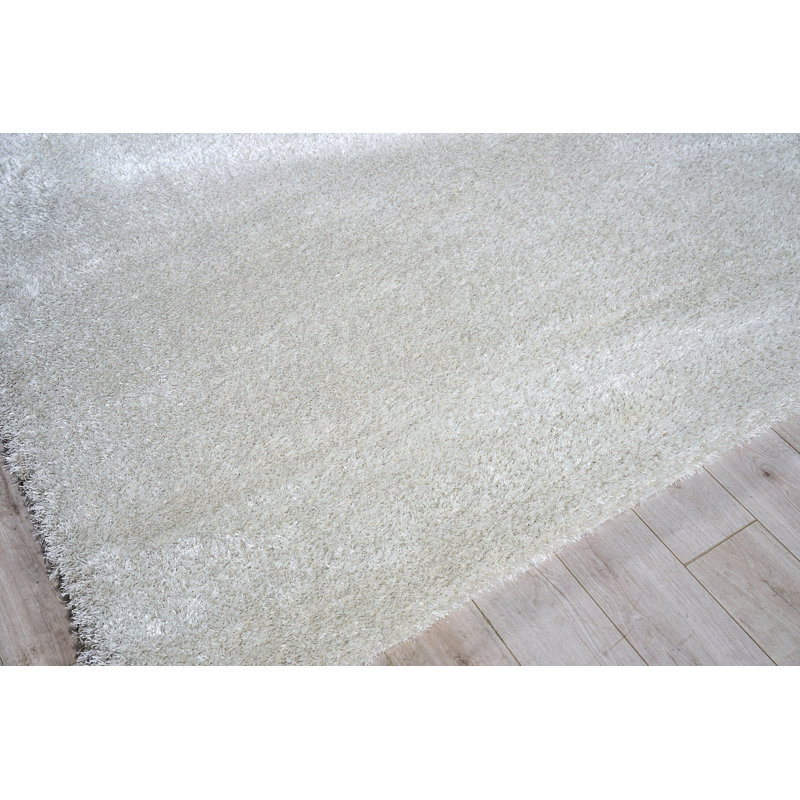 Luxe Shag Indoor Rug, Rectangle 4' x 6', Light Beige