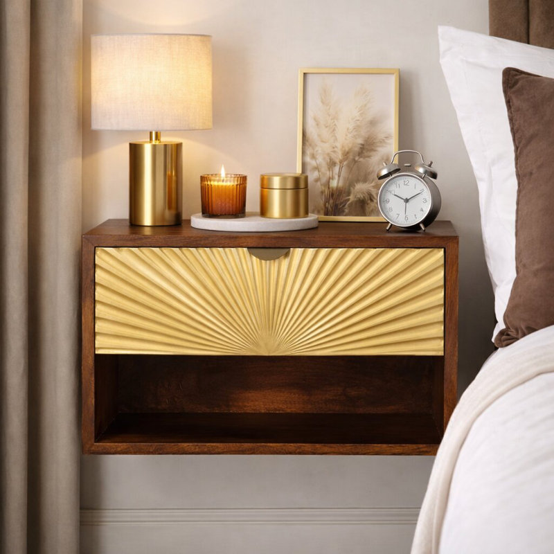 Table de chevet murale Sunburst
