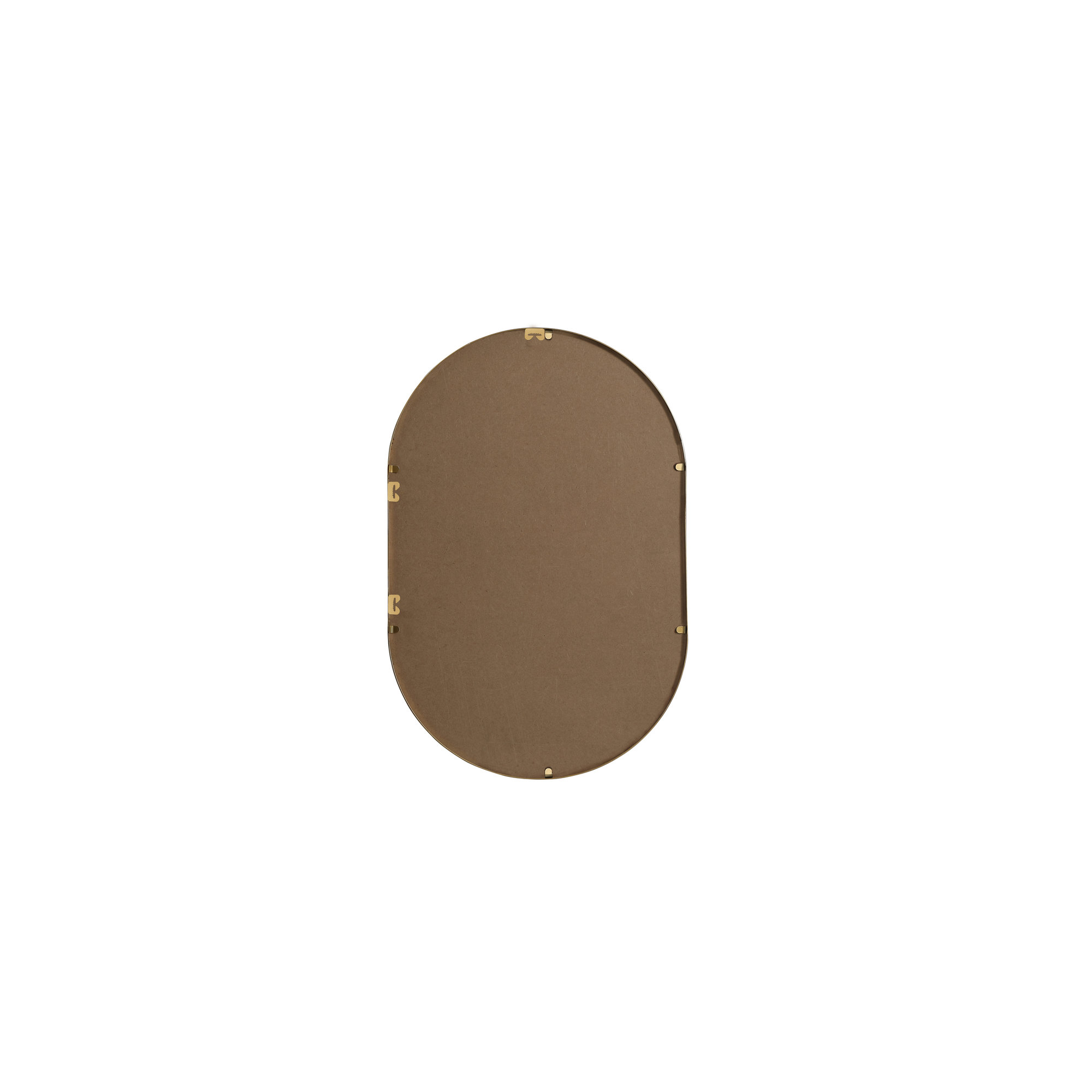Sabine Metal Pill Wall Mirror, Brass, 30" x 20"
