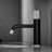 Contemporary Bathroom Water Mixer - Matte Black Finish With Handle And To Tarnishing Fingerprint Elegant Basin Tap Silver Cartridge Valve Rust