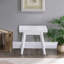 Banc à lattes en bois massif de 19 po de longueur-467837092